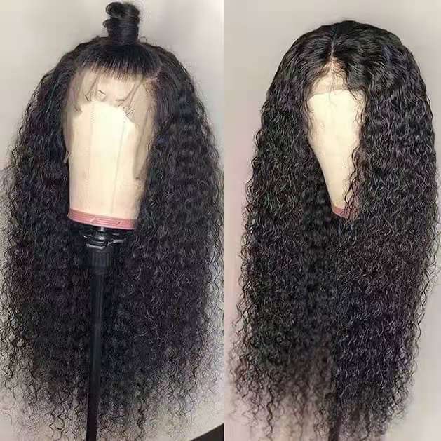 Front Lace Chemical Fiber Long Curly Hair European And American Wig Headgear Front Lace Chemical Fiber Long Curly Hair European And American Wig Headgear
